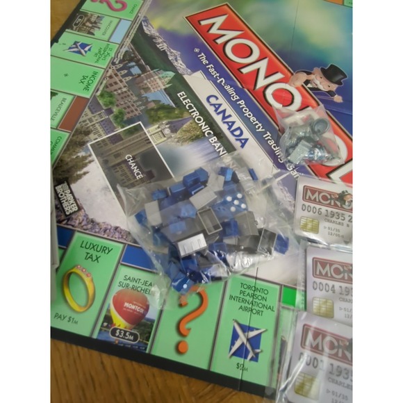 Monopoly Canada Electronic Banking Edition - Canadian Cities - NEW Open Box - Picture 3 of 8